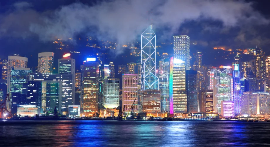 Hong Kong skyline Victoria Harbour
