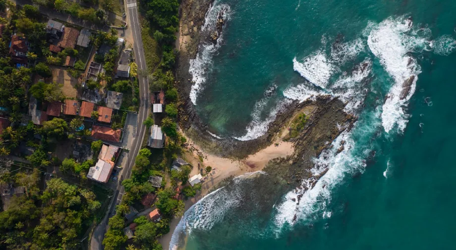 Sri Lanka beach coastline